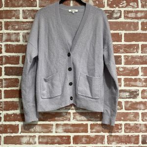 Madewell Short Kent Ex Boyfriend Cardigan Sweater AC795 Faded Lavender Smal 2020